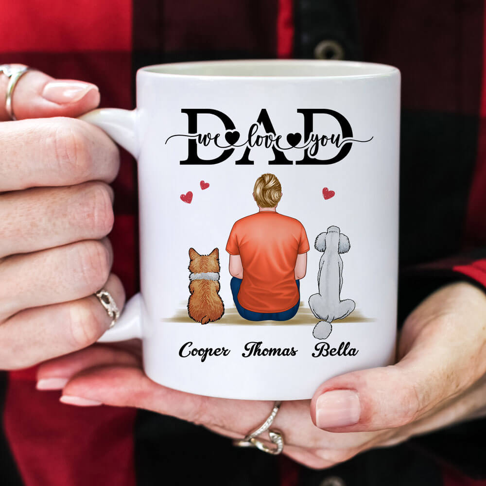 I Love You Dad - Personalized Coffee Two Tone Mug