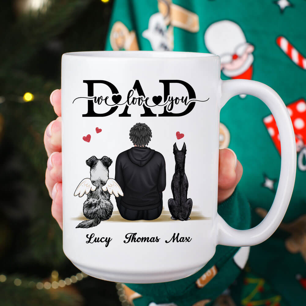 I Love You Dad - Personalized Coffee Two Tone Mug