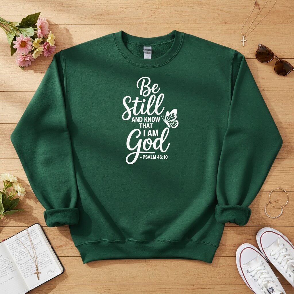 Be Still and Know That I Am God Crewneck Sweatshirt