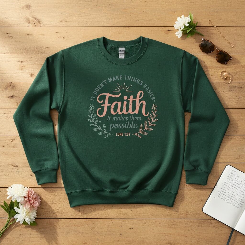 It doesn’t make things easier Crewneck Sweatshirt