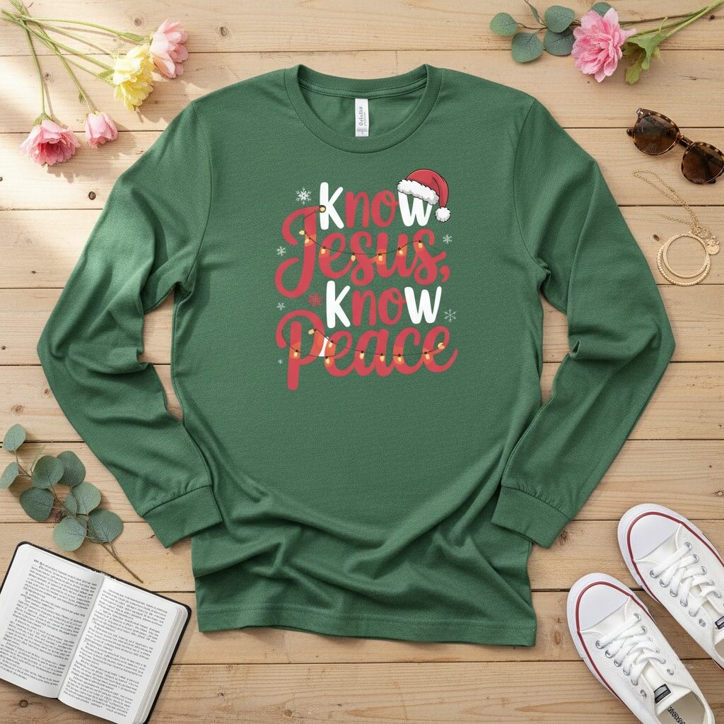 Know Jesus, Know Peace Long Sleeve Tee