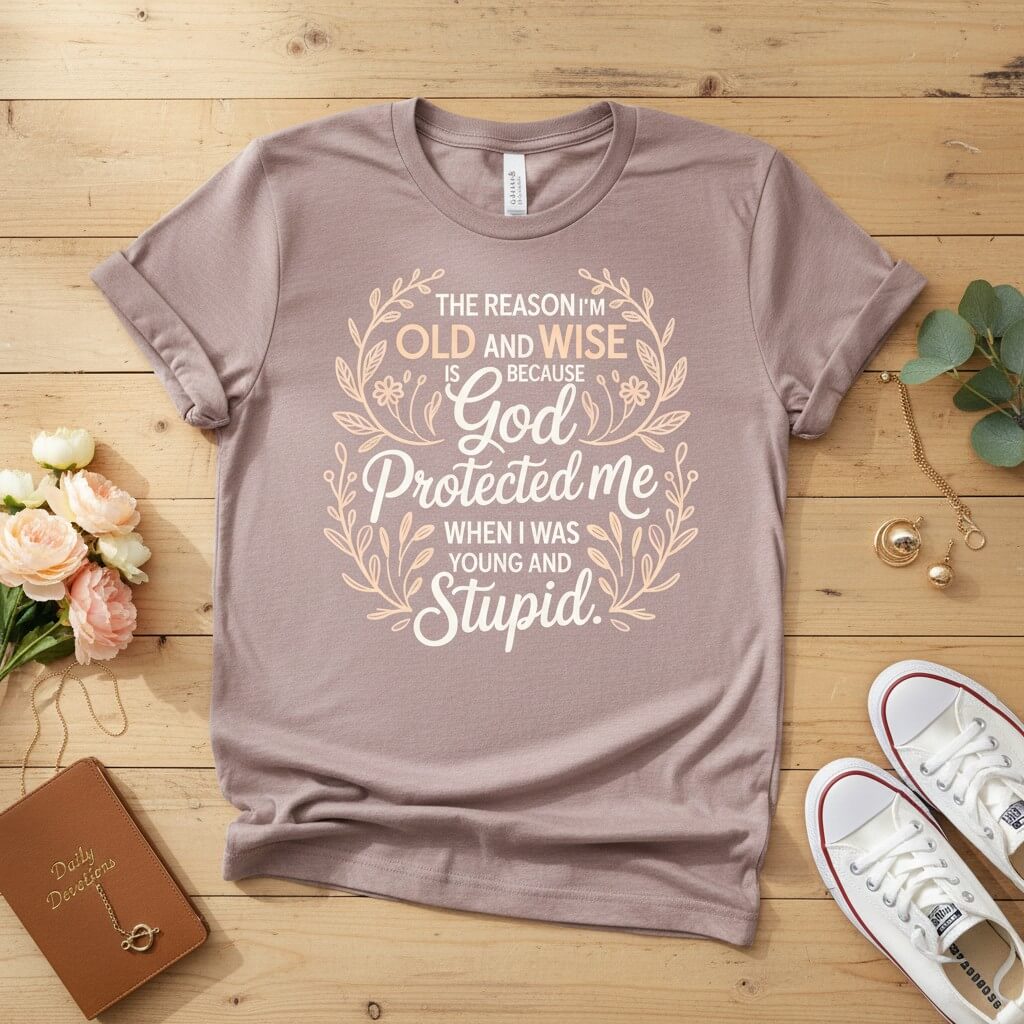 The reason I'm old and wise T-shirt