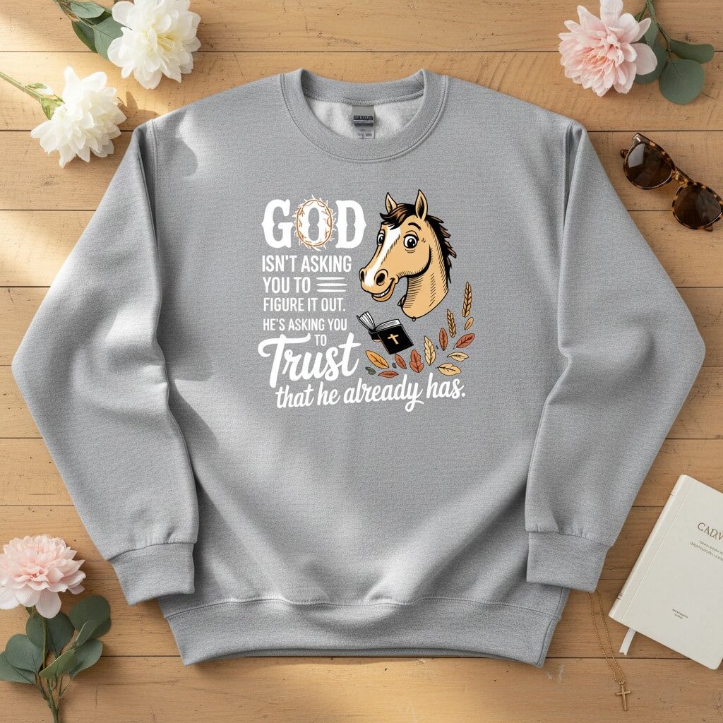 God isn’t asking you to figure it out Crewneck Sweatshirt