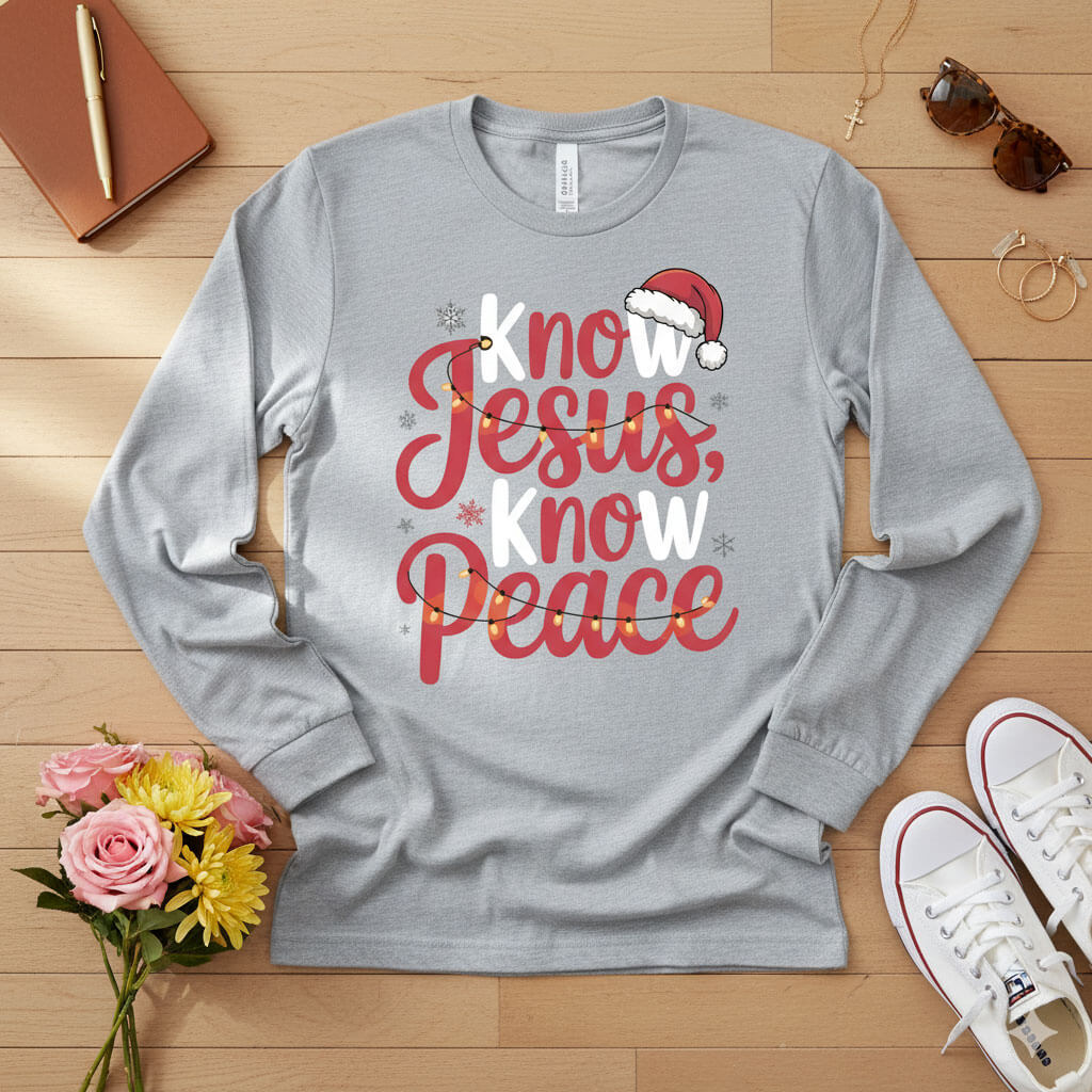 Know Jesus, Know Peace Long Sleeve Tee