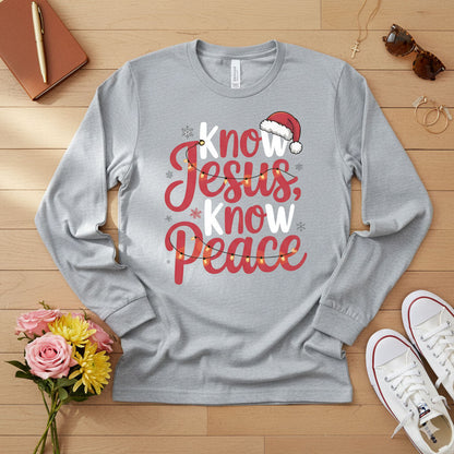 Know Jesus, Know Peace Long Sleeve Tee