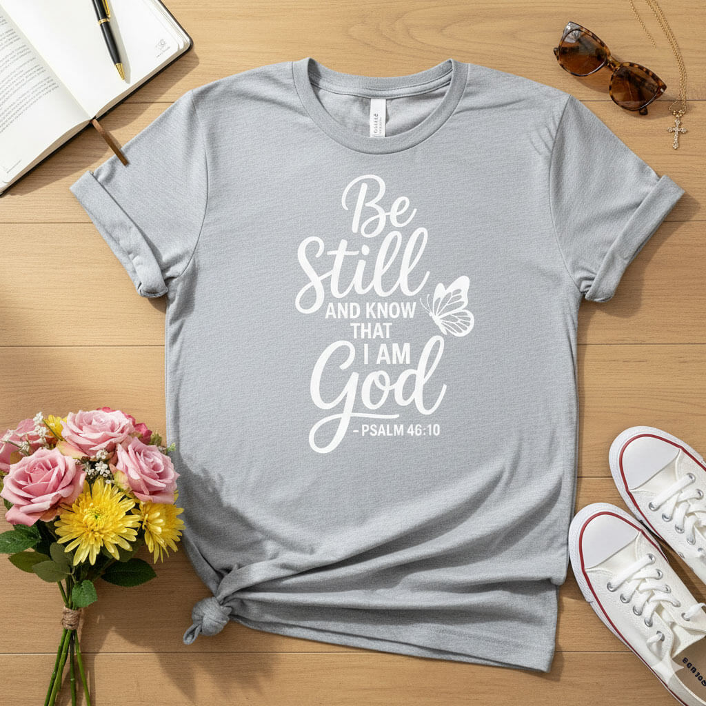 Be Still Christian T-shirt