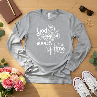 God is good all the time Long Sleeve Tee 2