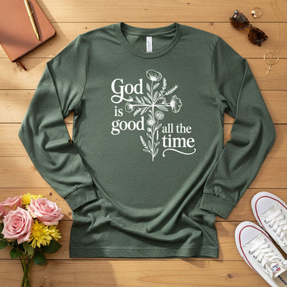 God is good all the time Long Sleeve Tee 2