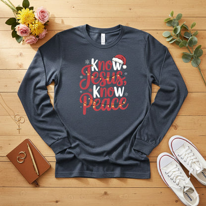 Know Jesus, Know Peace Long Sleeve Tee