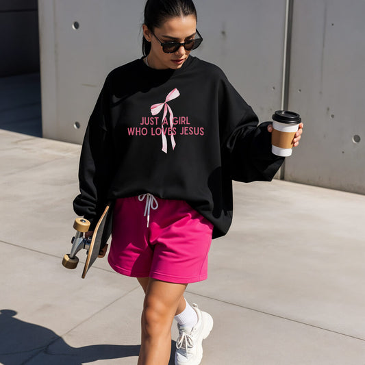Just A Girl Crewneck Sweatshirt