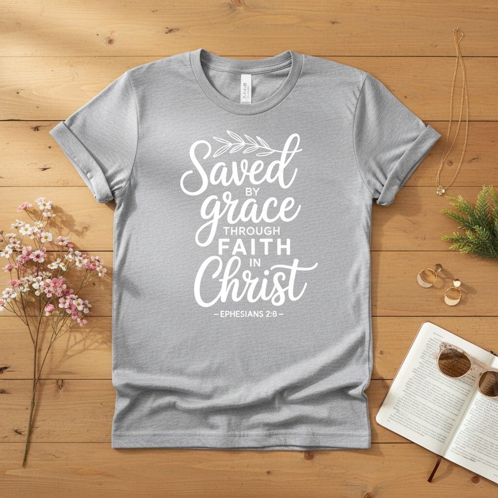 Saved by Grace through Faith in Christ T-shirt