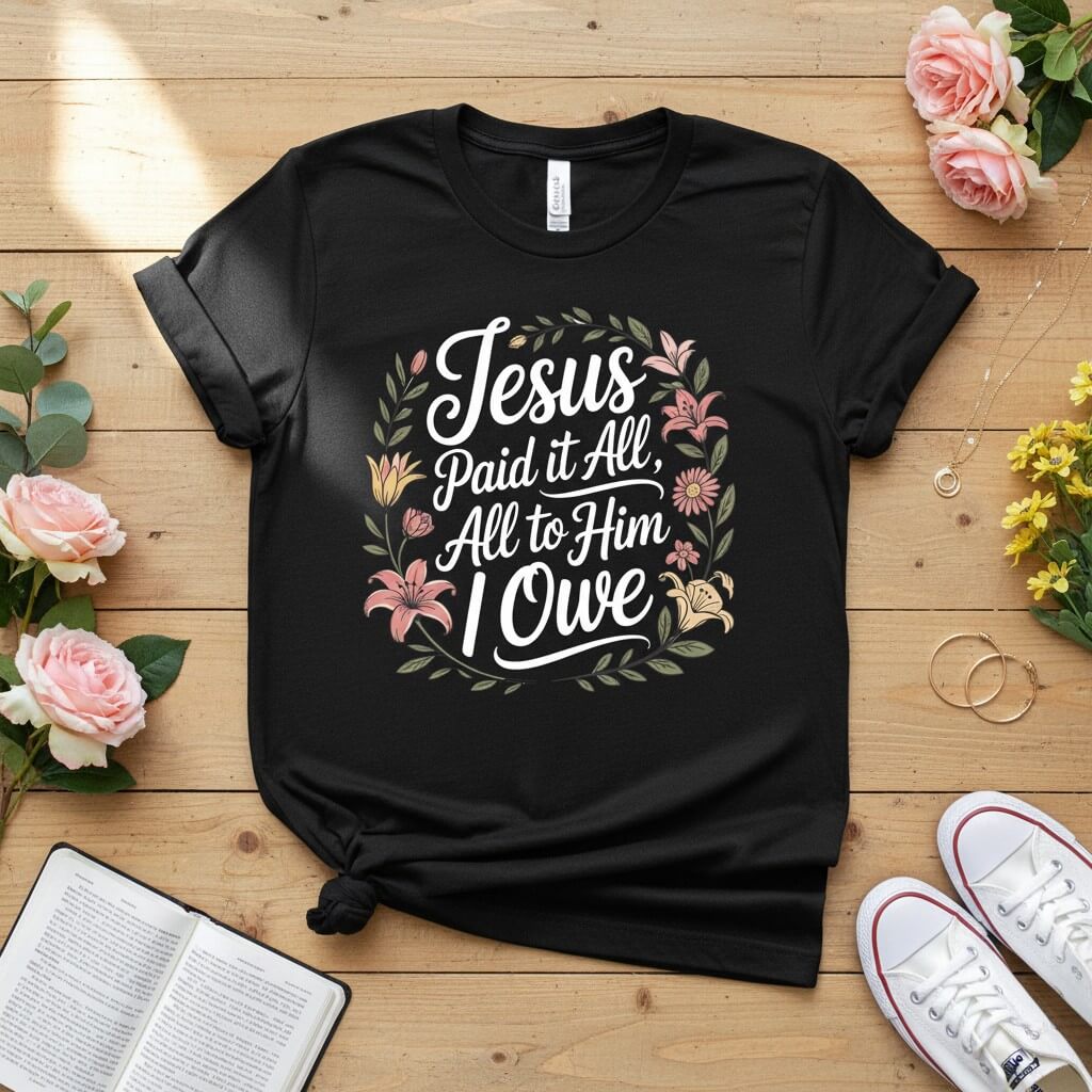 Jesus Paid It All — All to Him I Owe T-shirt