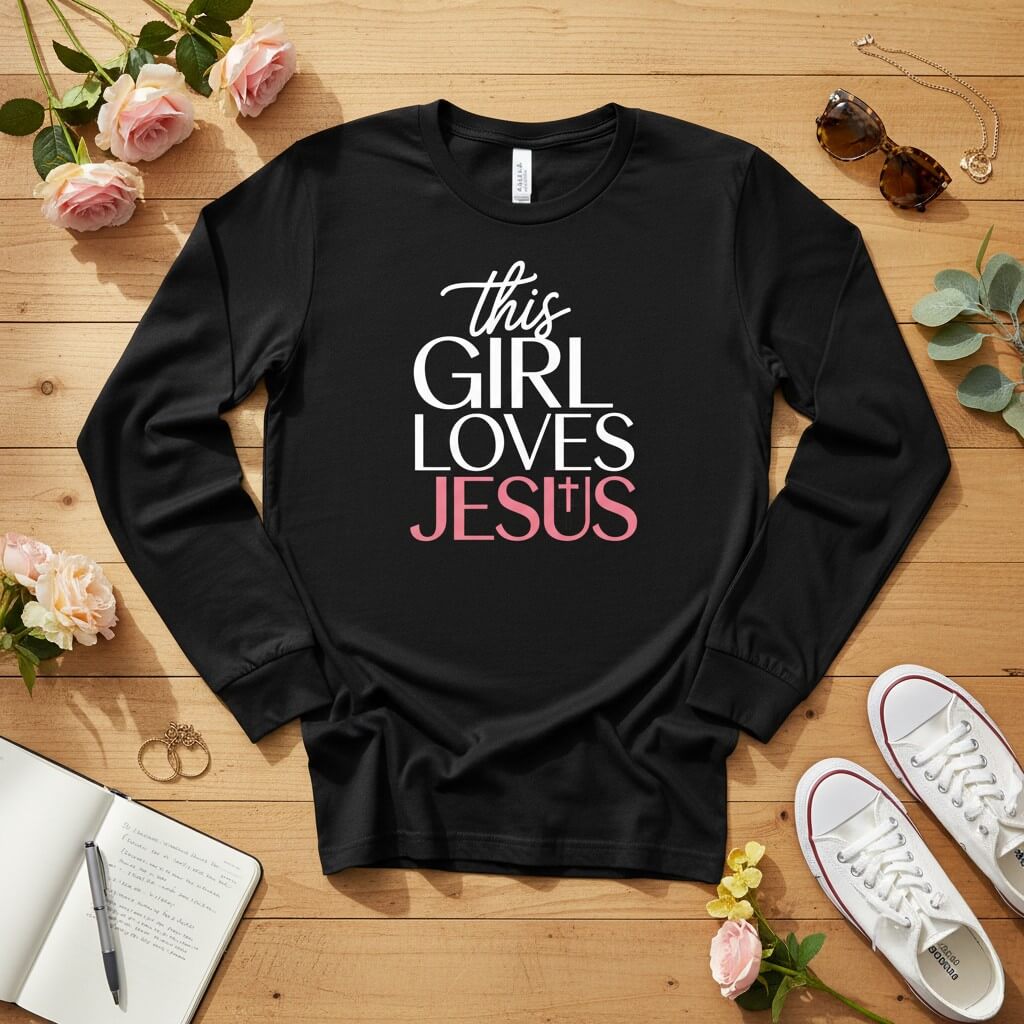 This Girl Loves Jesus Long Sleeve Tee