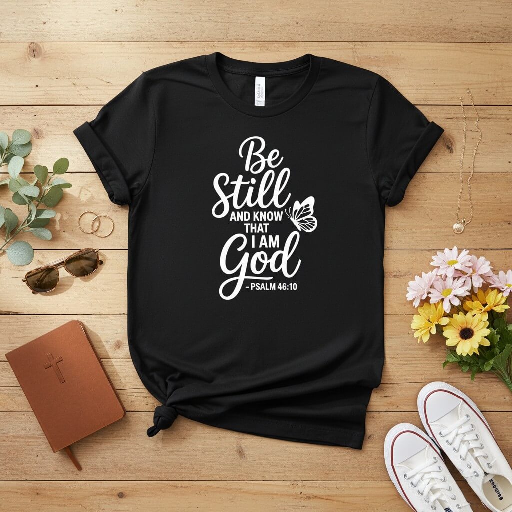 Be Still Christian T-shirt