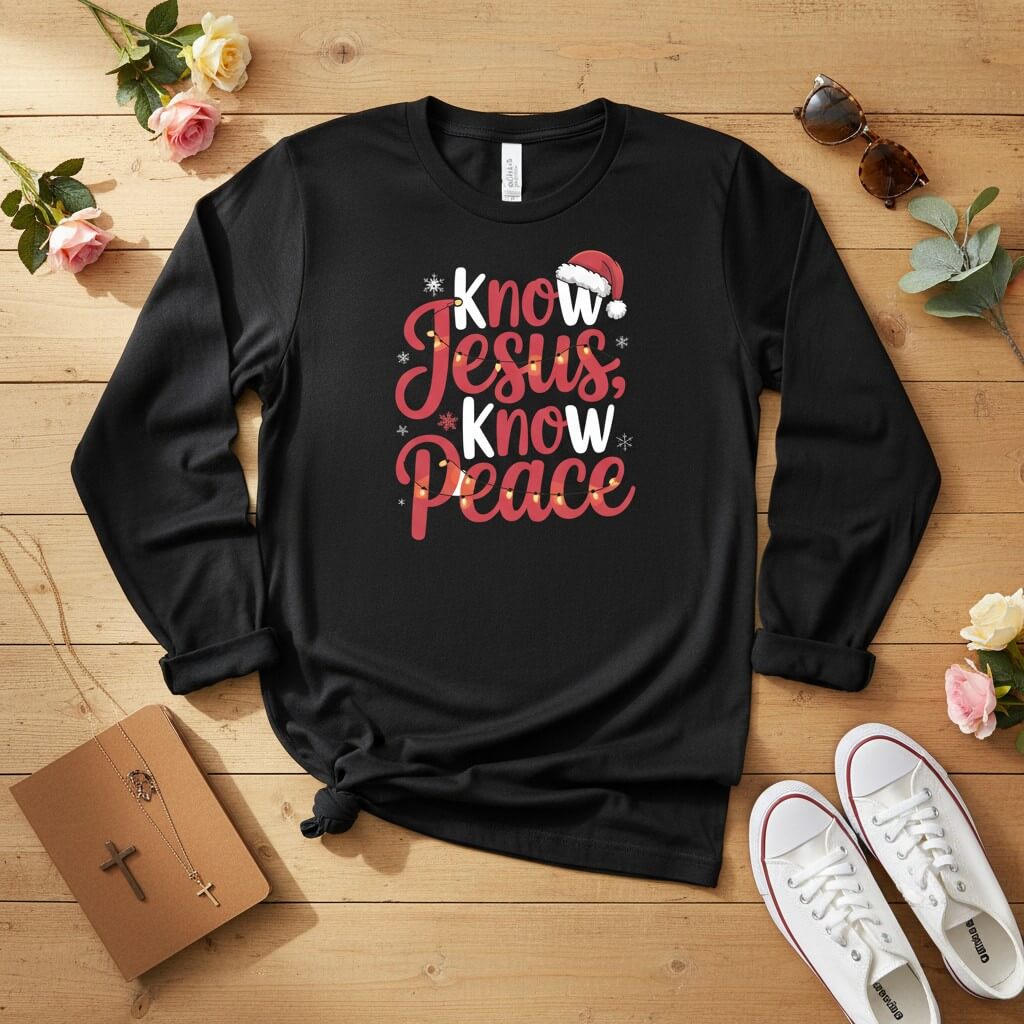 Know Jesus, Know Peace Long Sleeve Tee