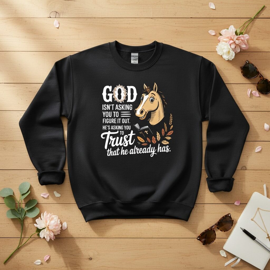 God isn’t asking you to figure it out Crewneck Sweatshirt