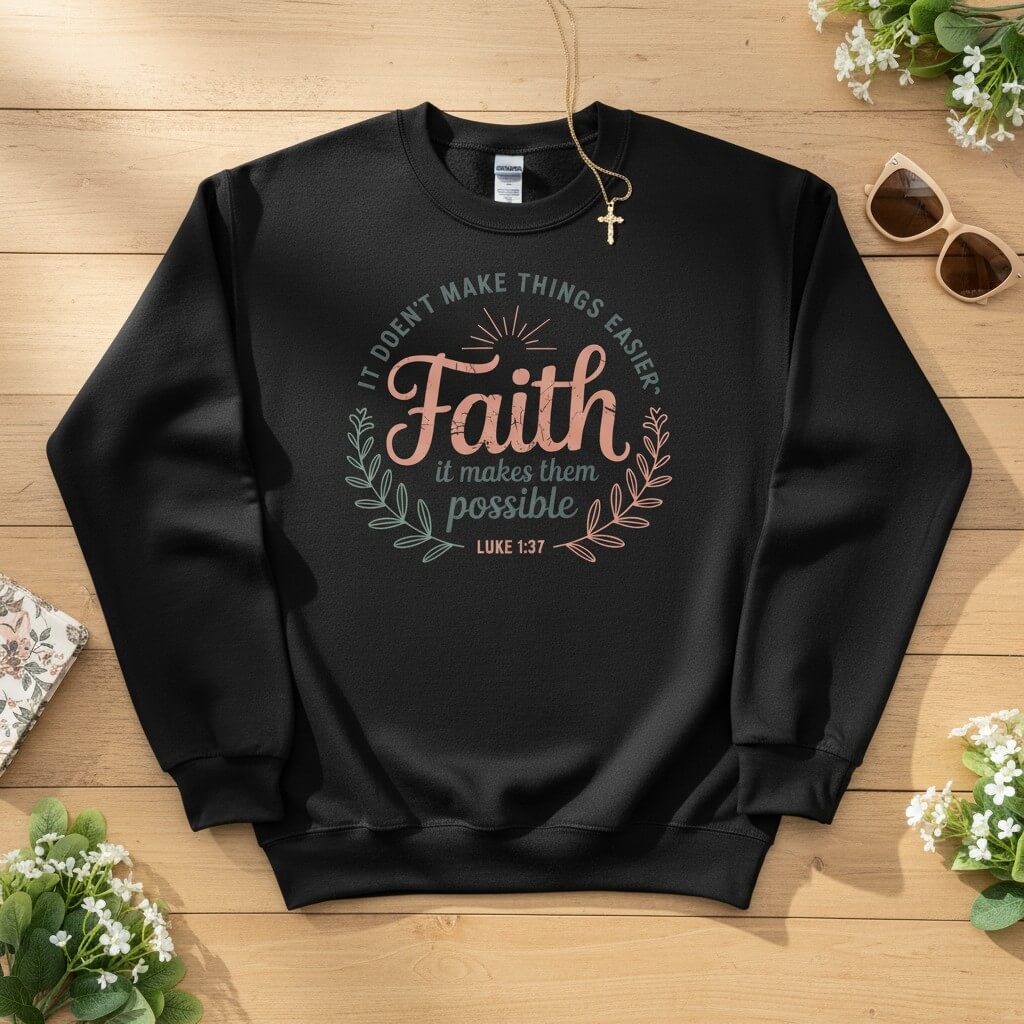 It doesn’t make things easier Crewneck Sweatshirt