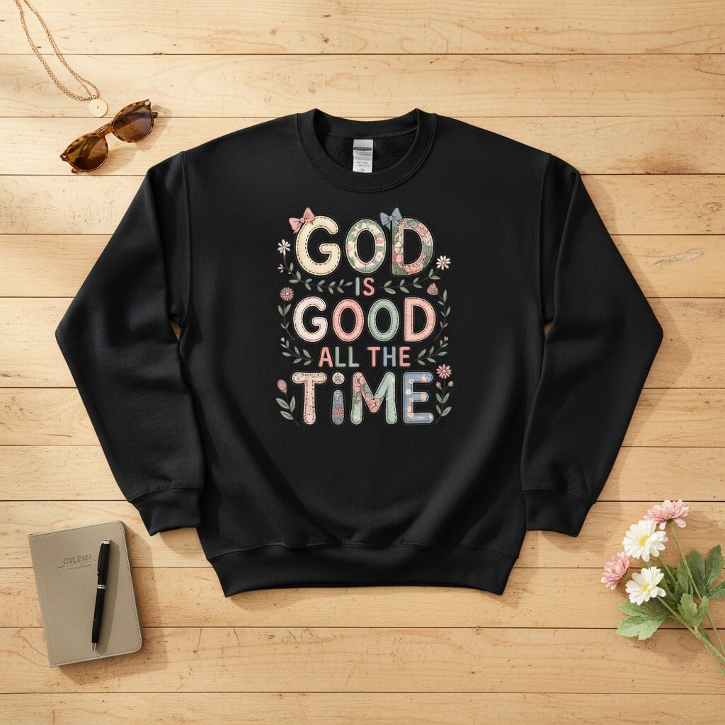 God is good all the time Crewneck Sweatshirt