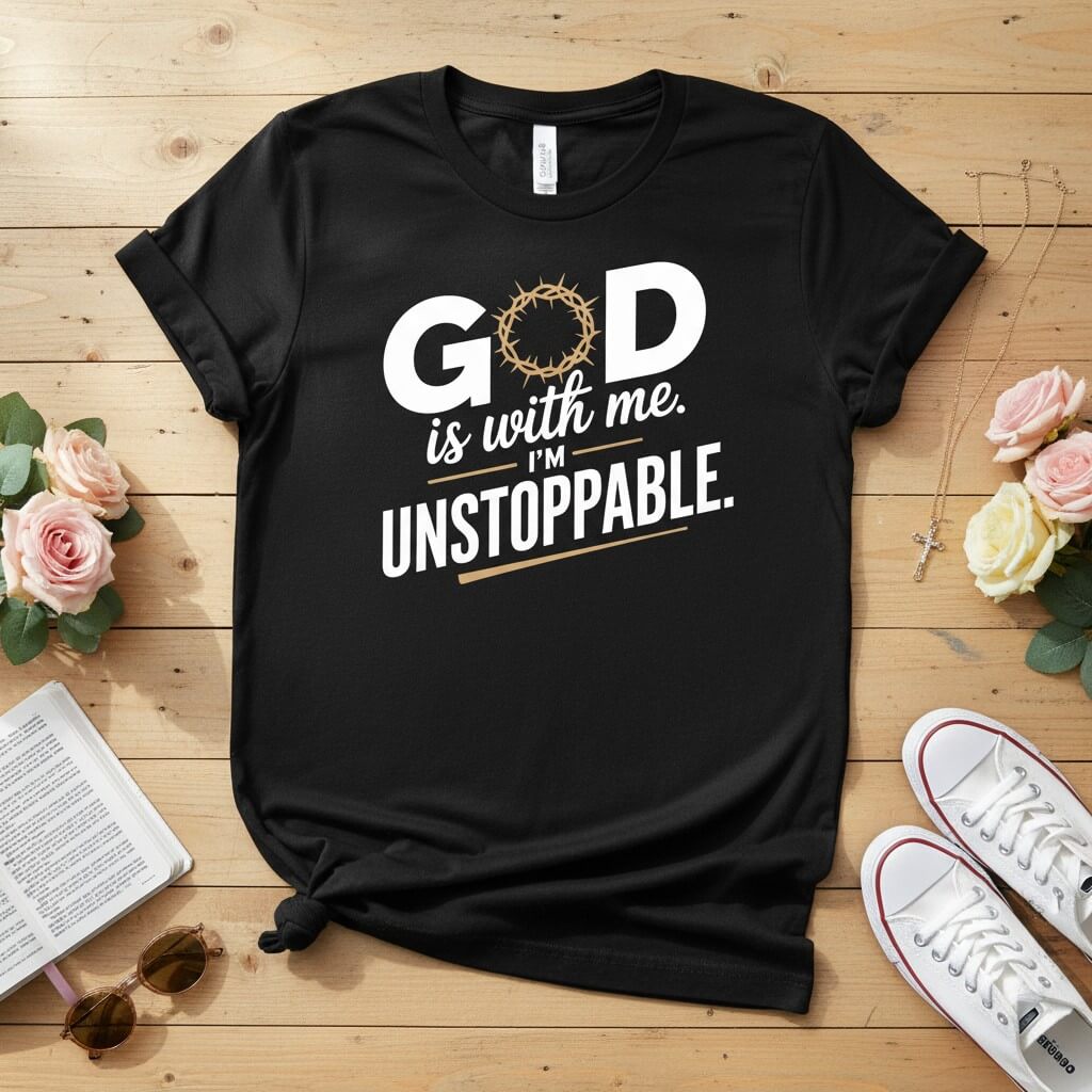 God is with me. I’m unstoppable T-shirt
