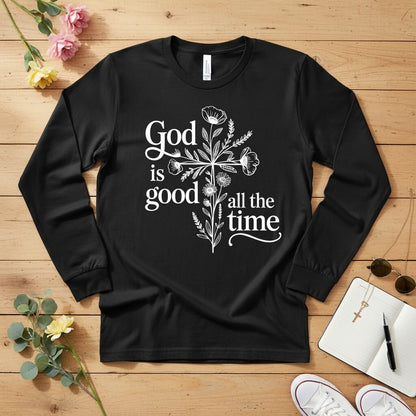 God is good all the time Long Sleeve Tee 2