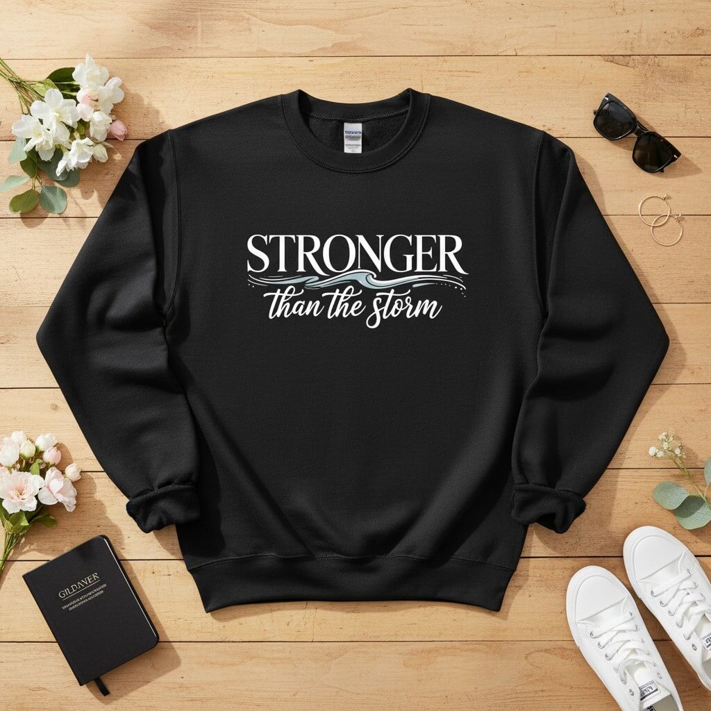 Stronger than the storm Crewneck Sweatshirt