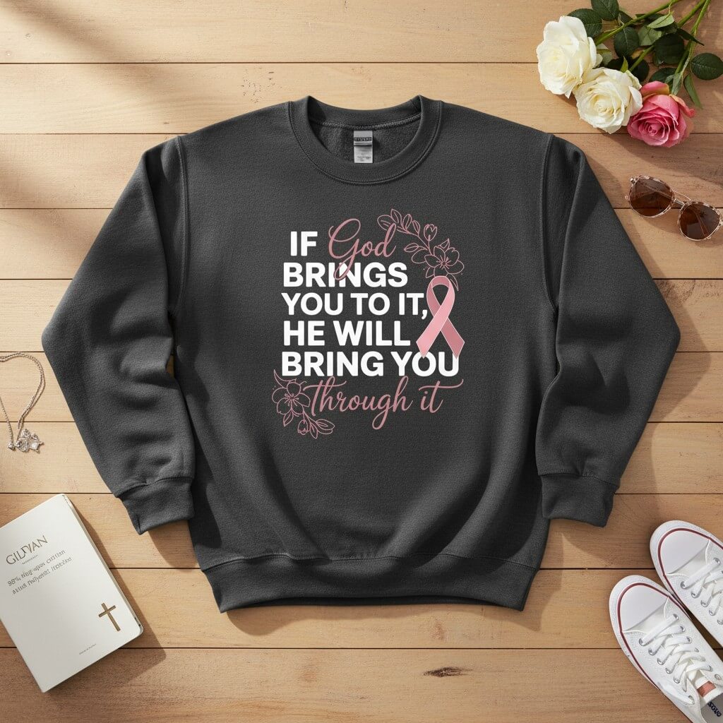 If God brings you to it Crewneck Sweatshirt