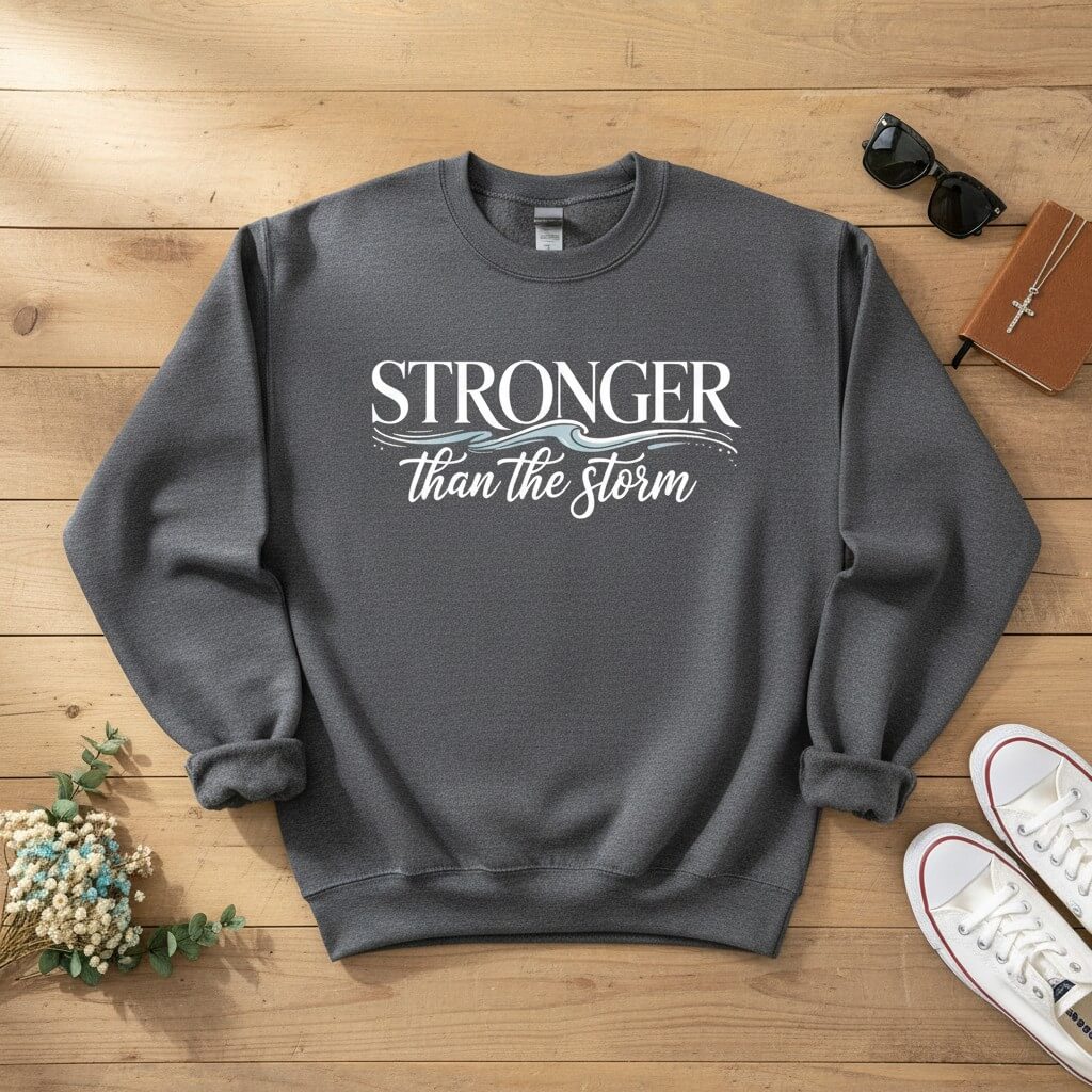 Stronger than the storm Crewneck Sweatshirt