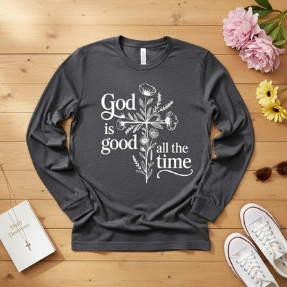 God is good all the time Long Sleeve Tee 2