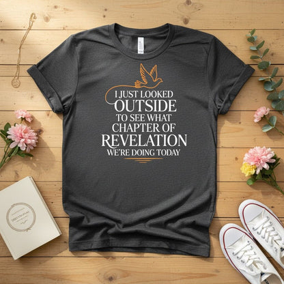 I just looked outside to see what chapter of Revelation T-shirt