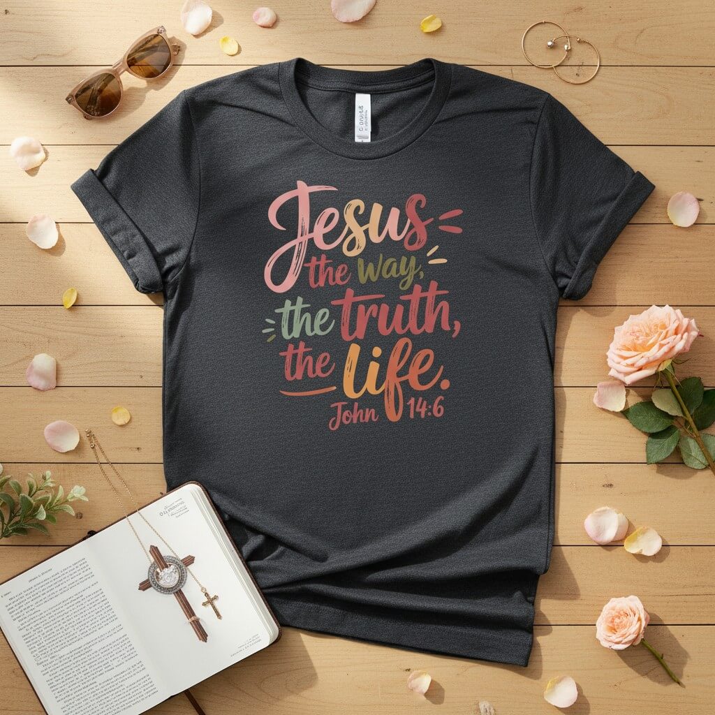 Jesus the way the trust the life T-shirt