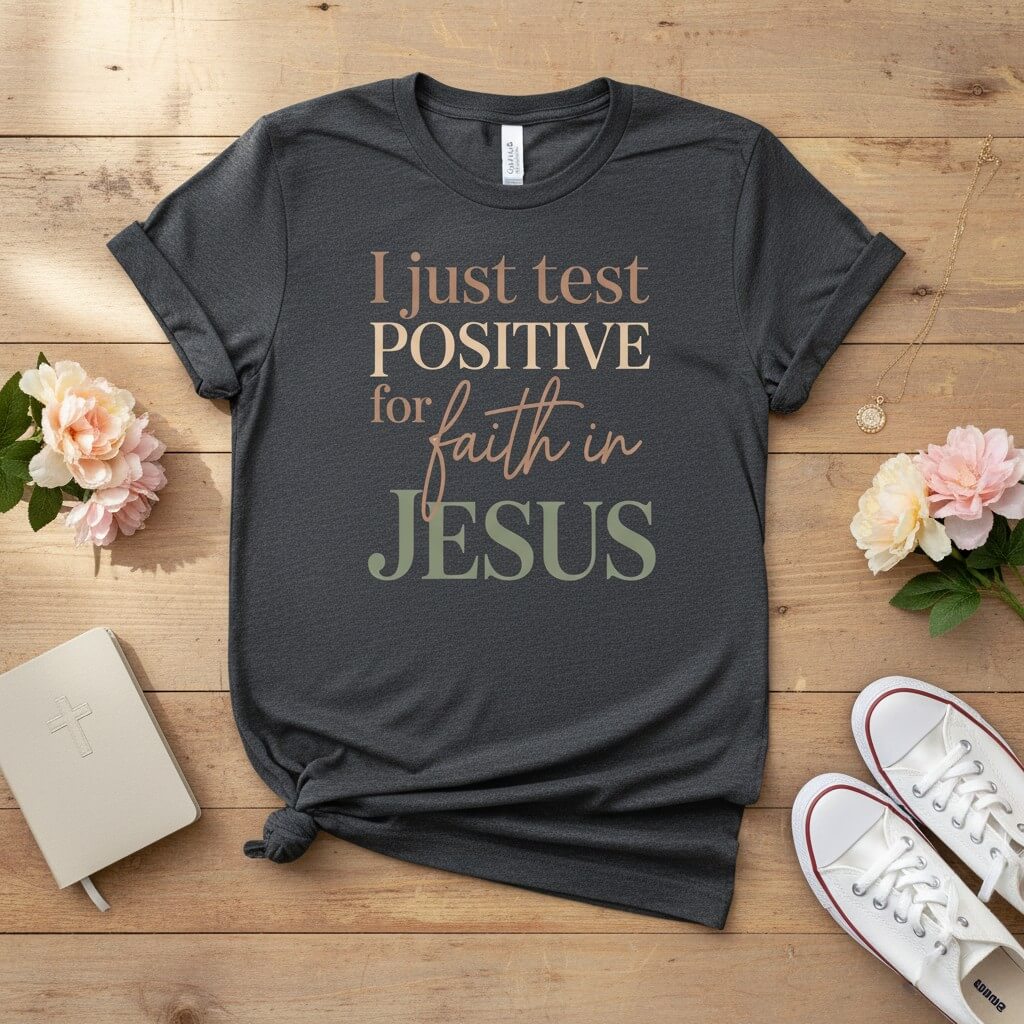 I Just Test Positive for Faith in Jesus T-shirt