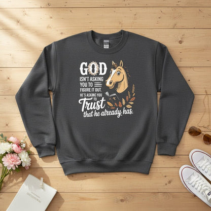 God isn’t asking you to figure it out Crewneck Sweatshirt