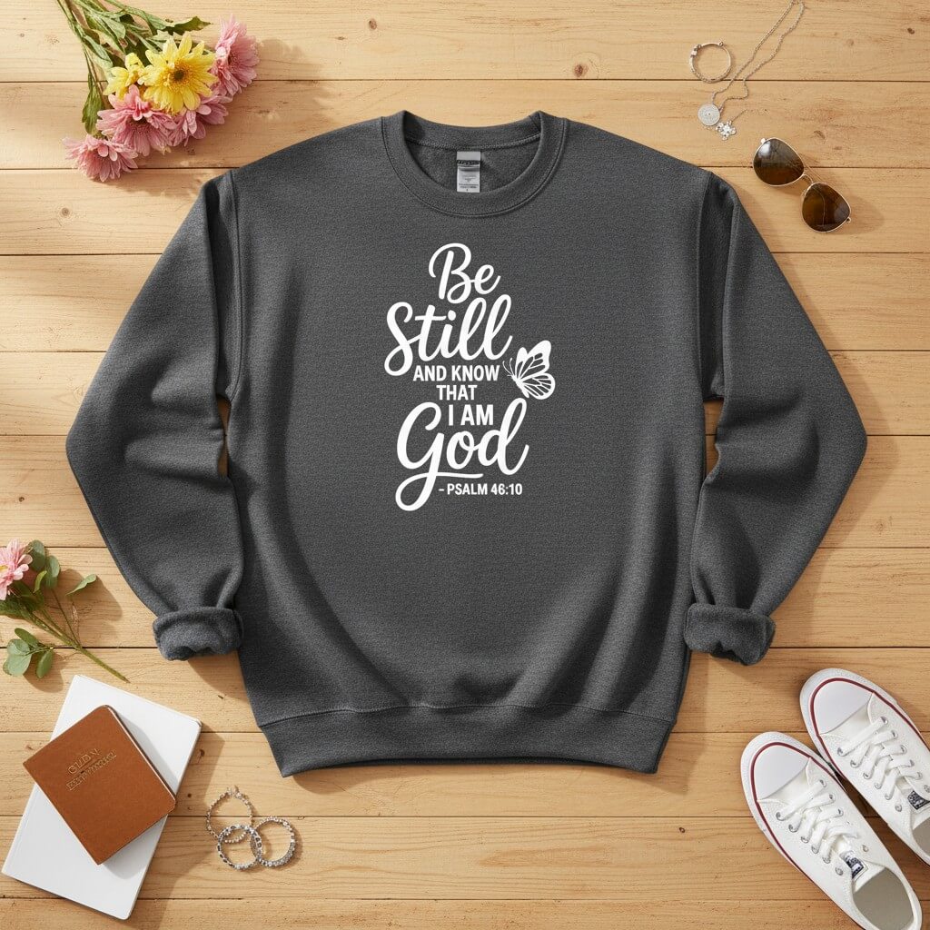 Be Still and Know That I Am God Crewneck Sweatshirt