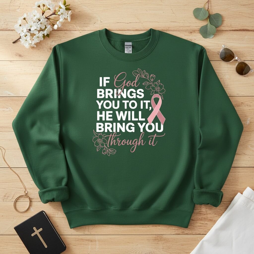 If God brings you to it Crewneck Sweatshirt