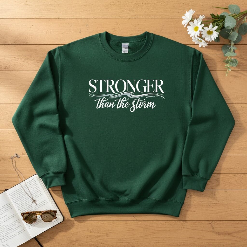 Stronger than the storm Crewneck Sweatshirt