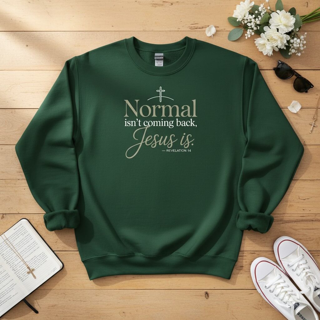 Normal isn’t coming back — Jesus is Crewneck Sweatshirt