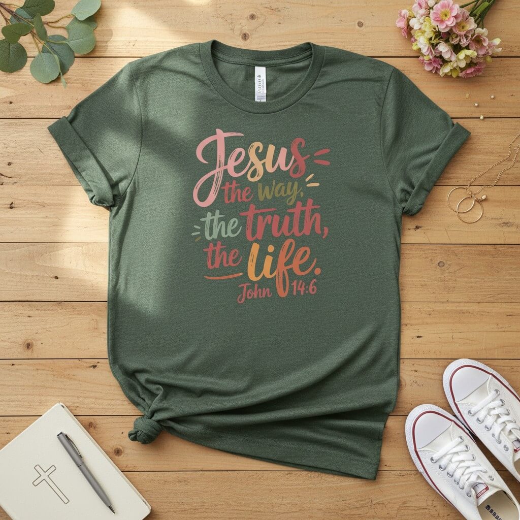 Jesus the way the trust the life T-shirt