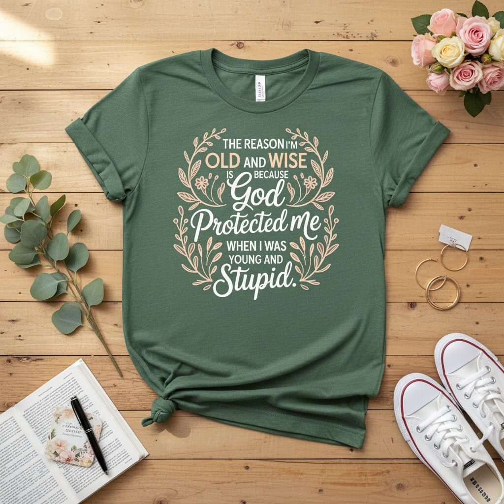 The reason I'm old and wise T-shirt