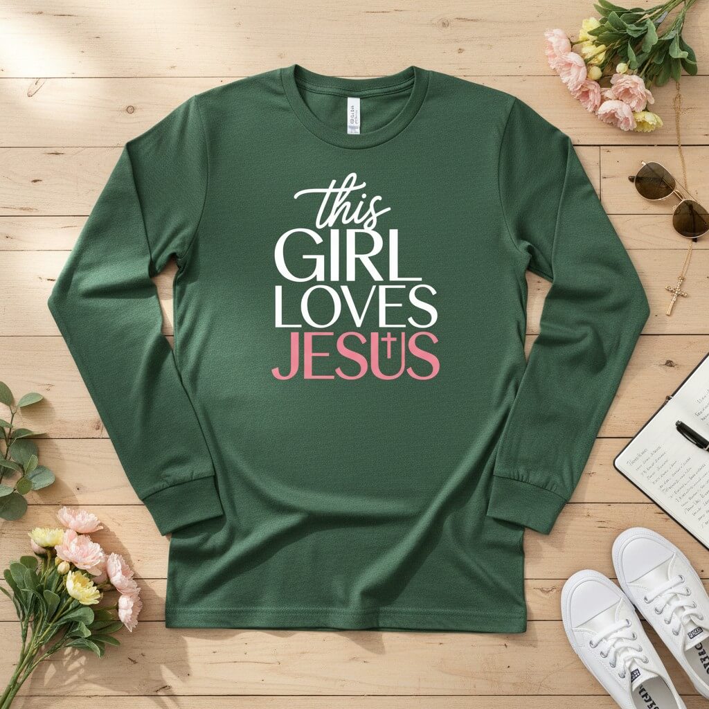 This Girl Loves Jesus Long Sleeve Tee