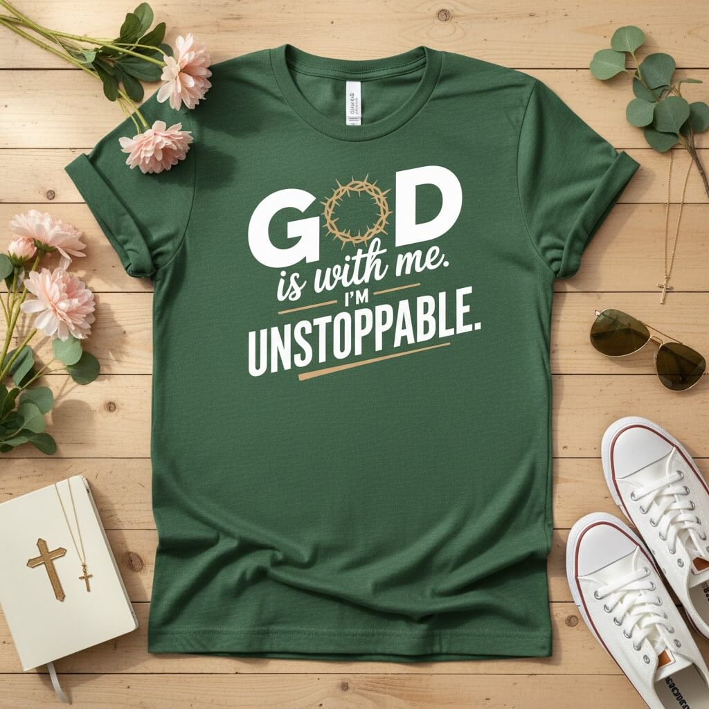 God is with me. I’m unstoppable T-shirt