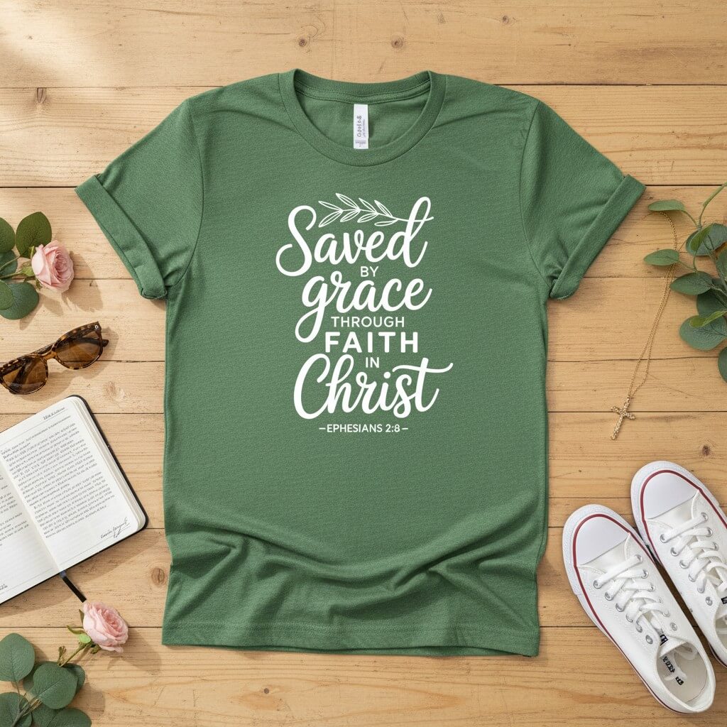 Saved by Grace through Faith in Christ T-shirt