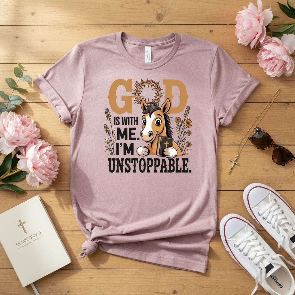God is with me. I’m unstoppable T-shirt 2