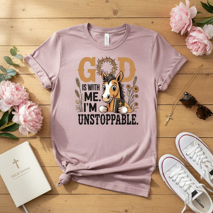 God is with me. I’m unstoppable T-shirt 2