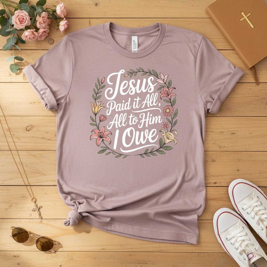 Jesus Paid It All — All to Him I Owe T-shirt