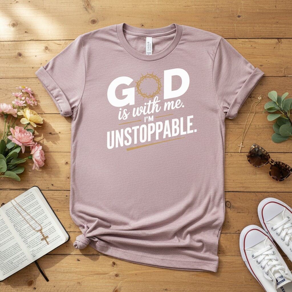 God is with me. I’m unstoppable T-shirt