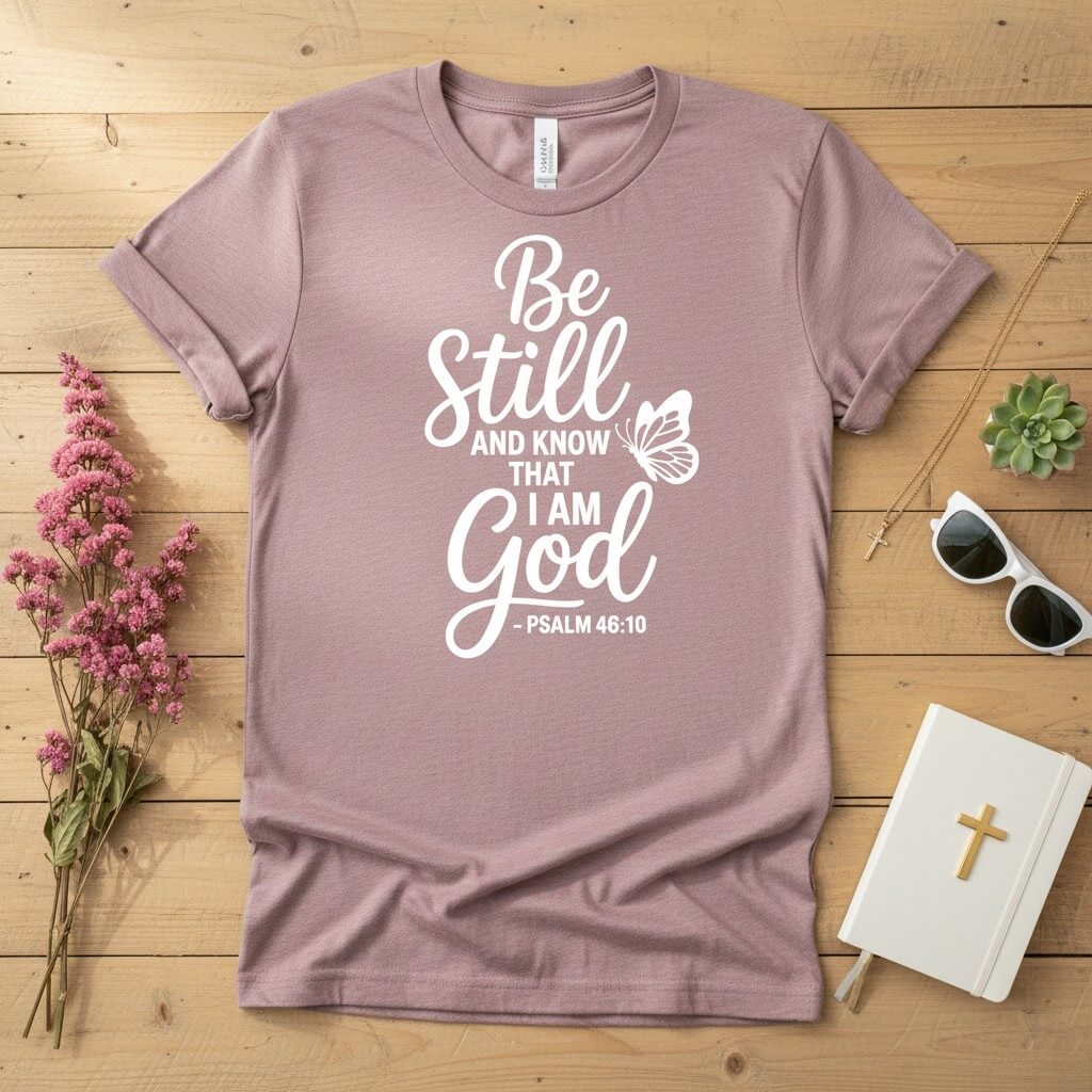 Be Still Christian T-shirt