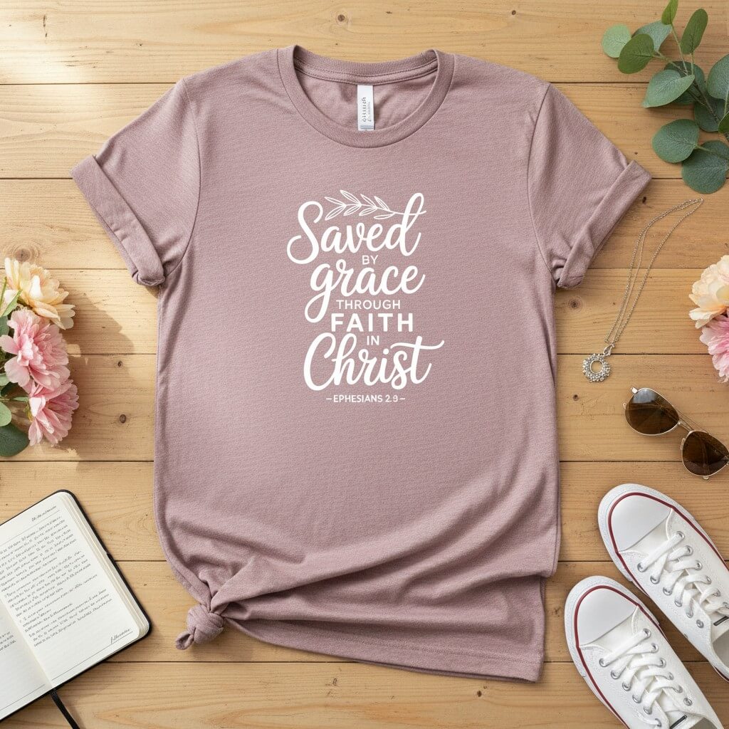 Saved by Grace through Faith in Christ T-shirt