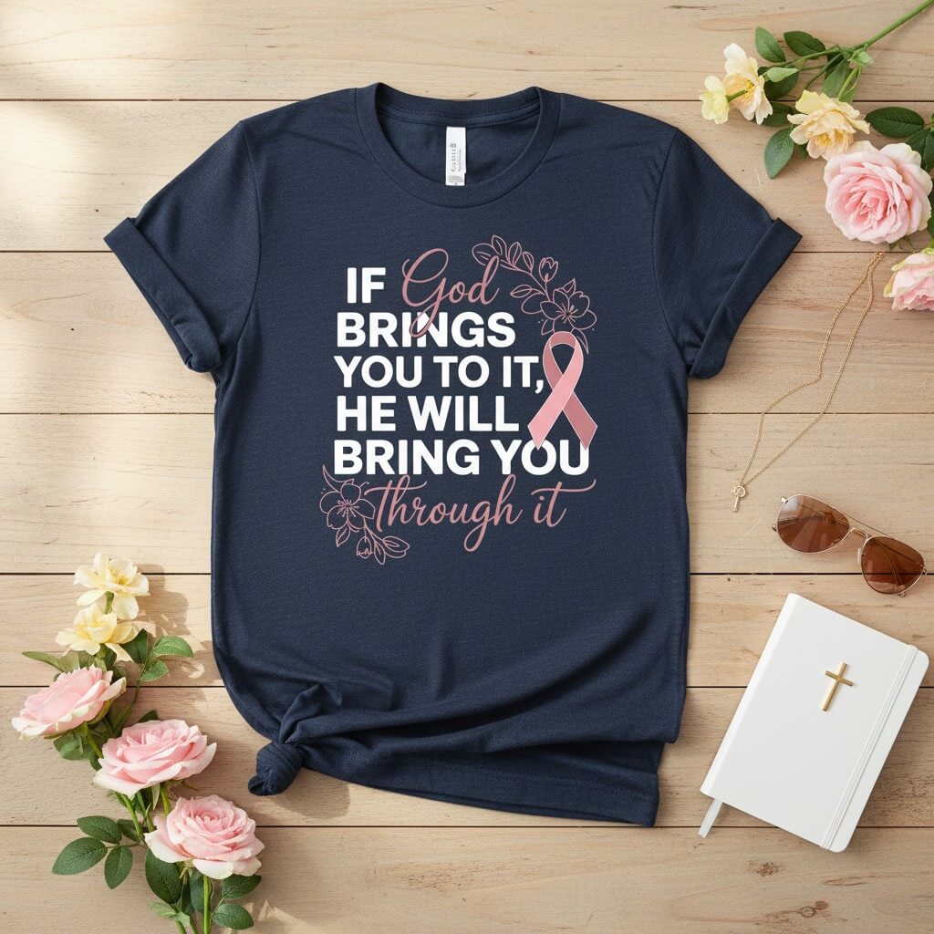 If God brings you to it, He will bring you through it T-shirt