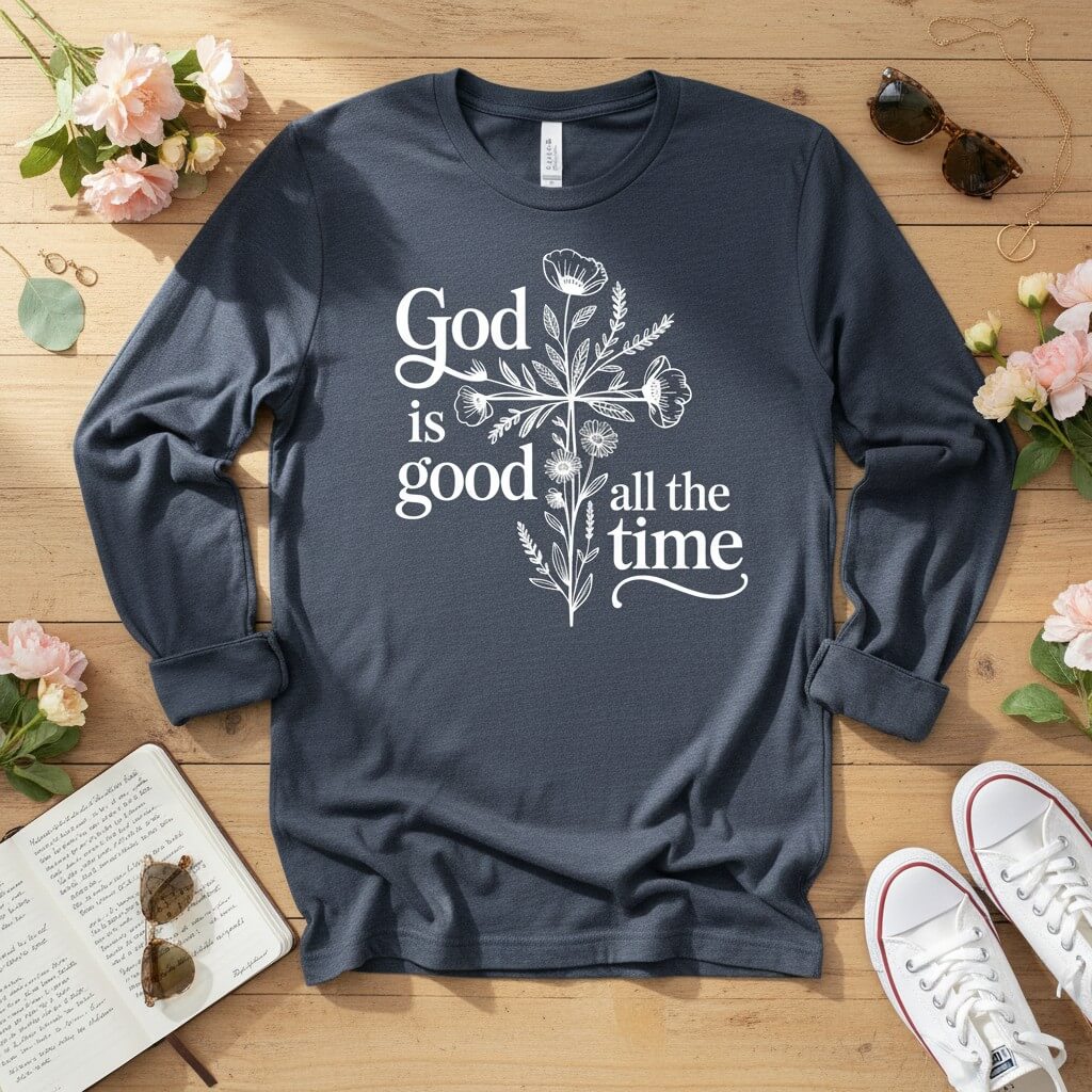 God is good all the time Long Sleeve Tee 2