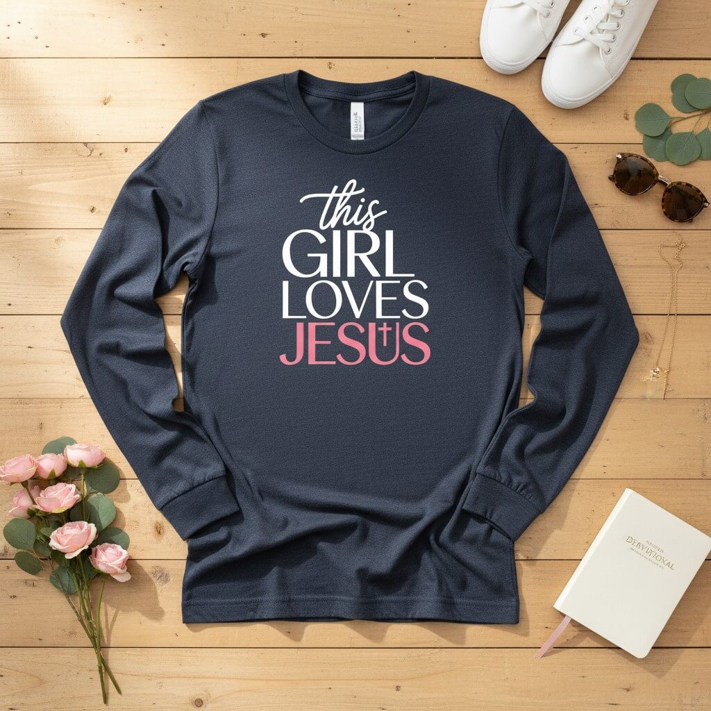This Girl Loves Jesus Long Sleeve Tee